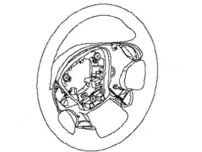 Nissan 48430-5AB6A Steering Wheel Assembly Without Pad