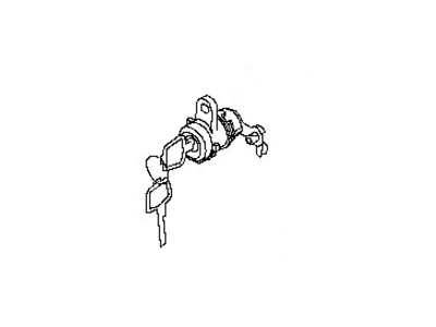 Nissan H0601-3LM0A Cylinder Set - Door Lock, LH