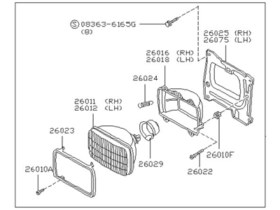 Nissan B6060-41G00 Driver Side Headlight Assembly