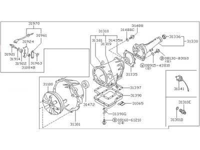 Nissan 280ZX Transmission Assembly - 31020-X2701