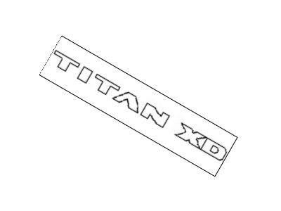 Nissan Titan Emblem - 80893-EZ00A