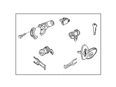 Nissan Stanza Ignition Lock Cylinder - K9810-1E500