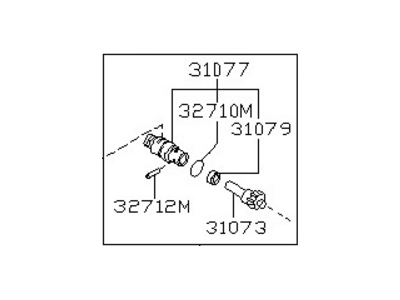 Nissan 32702-V1021 Pinion-Speedometer