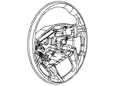 Nissan 48430-1PA2B Steering Wheel Assembly Without Less Pad