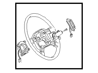 Nissan 48410-25P03 Steering Wheel Assembly W/O Pad