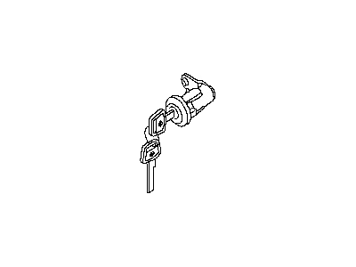 Nissan Sentra Door Lock Cylinder - 80601-50J25