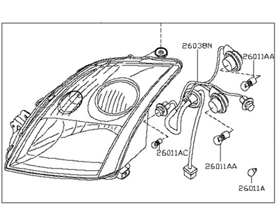 Nissan Sentra Headlight - 26060-ET000