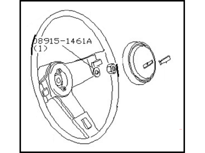 1986 Nissan 720 Pickup Steering Wheel - 48400-01W10