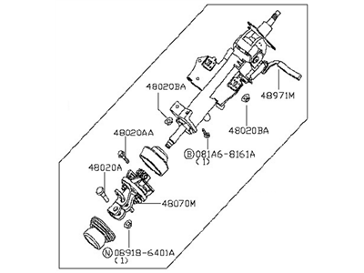 Nissan Steering Column - 48810-9FD0B