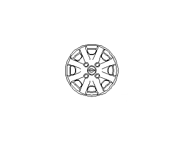 Nissan 40315-9Z410 Cap-Disc Wheel (Silver)