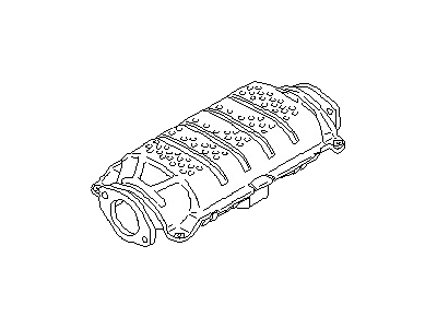 Nissan 20802-14W26 Three Way Catalytic Converter With Shelter
