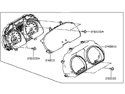 Nissan Versa Note Speedometer - 24810-9MB0A