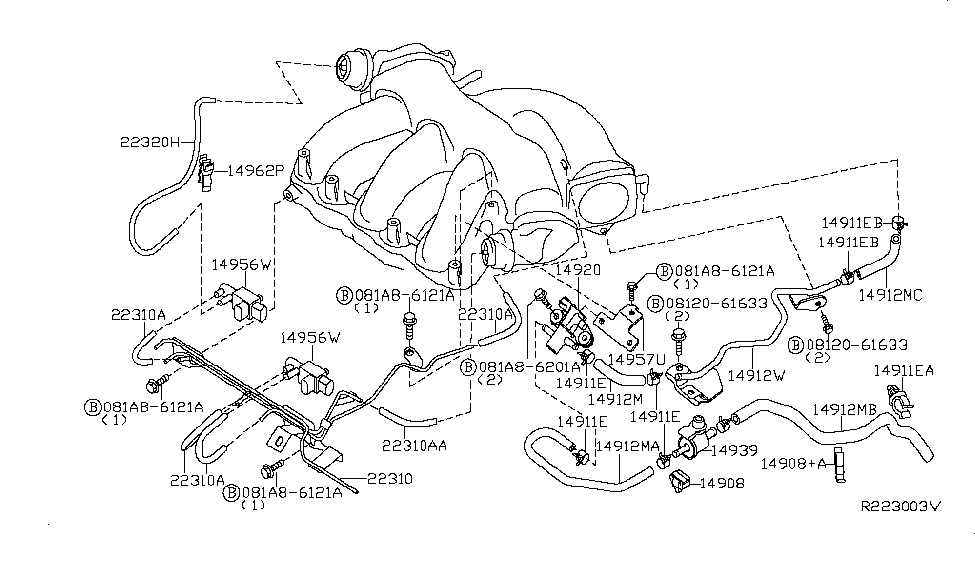 16439-42L0B-|-Genuine-Nissan-#1643942L0B-CLAMP-HOSE