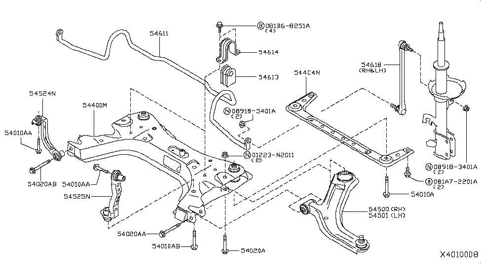 54525EL000 Genuine Nissan Parts