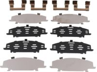 Nissan D1080-ZQ00A Hardware Kit-Front Disc Brake Pad