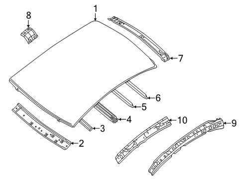 Nissan G6314-6LBMA Drip-Roof Rear