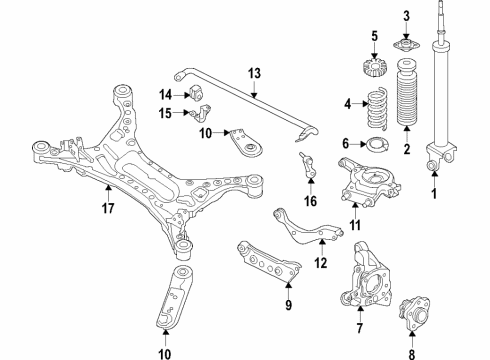 Nissan 55020-4RA3B Spring-Rear Suspension