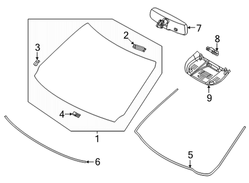 Nissan 28462-9468R CAMERA ASSY-LANE KEEP