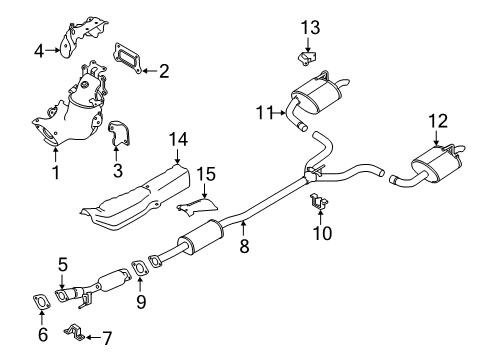 Nissan 208A2-9HB0A Three Way Catalyst