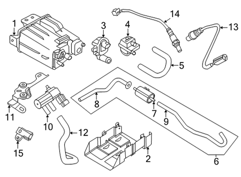 Nissan 14950-5UD0B Evaporative Emission Canister