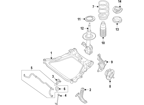 Nissan 54459-6LB3A Bolt