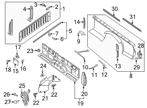 Nissan 93392-9FV0A Channel Assembly-Si PNL UPR,Rr LH