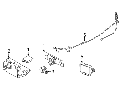 Nissan 28438-1959R Sensor Assy-Distance