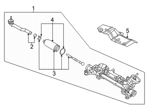 Nissan DH521-6LB0A SOCKET KIT - TIE ROD, INNER