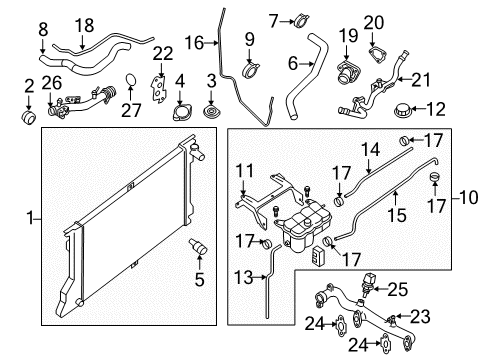 Nissan 11062-AL51A Washer Outlet