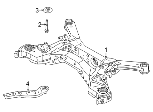 Nissan 55400-6RR5A MEMBER COMPL - REAR SUSPENSION