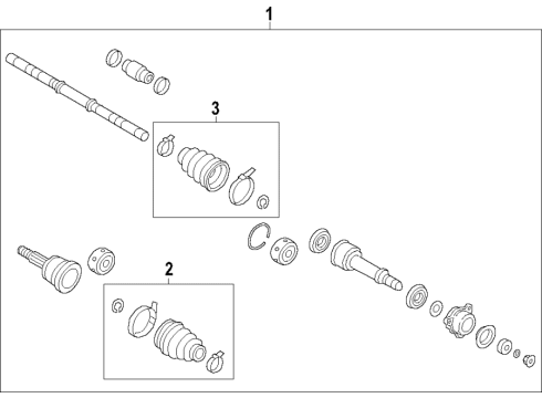 2020 Nissan Altima Front Axle Shafts & Joints, Drive Axles Diagram