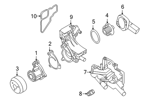 2020 Nissan Versa Water Pump Diagram