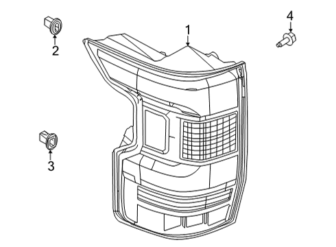 Combination Lamp Assy-Rear,LH Diagram for 26555-9BU1A