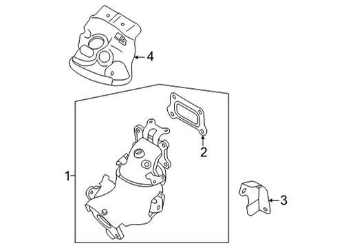 Cover Assembly-Manifold Catalyst Diagram for 16590-6RA0A