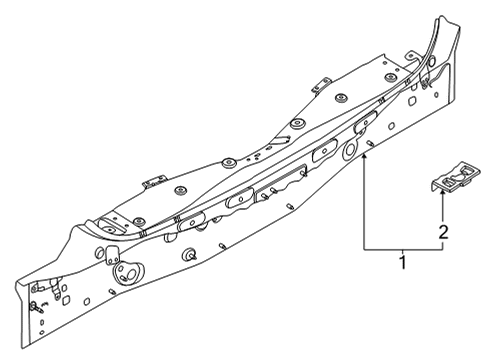 Panel-Rear,Upper Diagram for 79110-6RA0A
