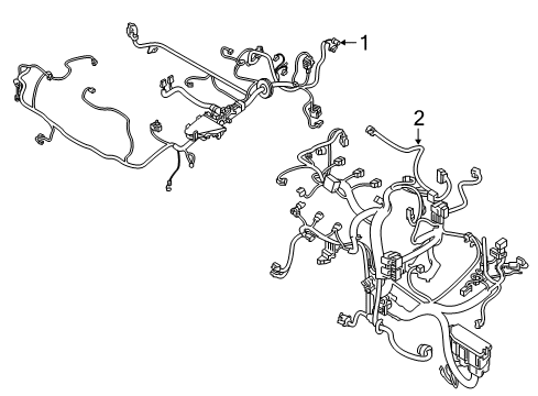 Harness Assy-Engine Room Diagram for 24012-6MT0A