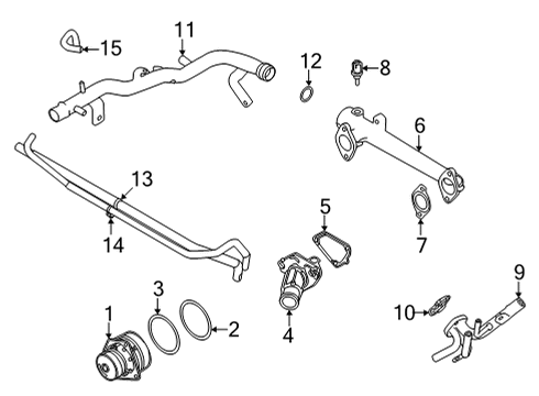 2022 Nissan Frontier Water Pump Diagram