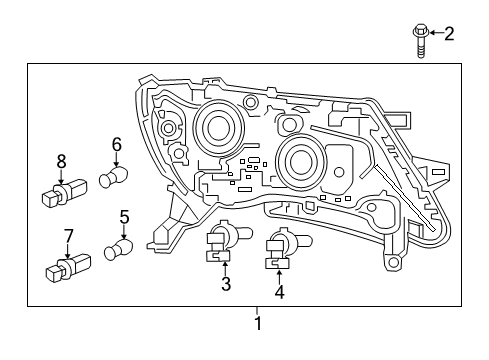 2020 Nissan Pathfinder Headlamps Diagram 3