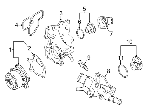 2020 Nissan Rogue Sport Water Pump Diagram