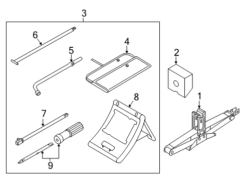 2022 Nissan Armada Jack & Components Diagram