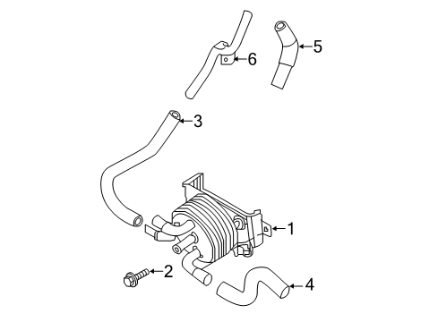 2020 Nissan NV Trans Oil Cooler Diagram 1