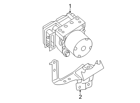 2020 Nissan Rogue ABS Components Diagram