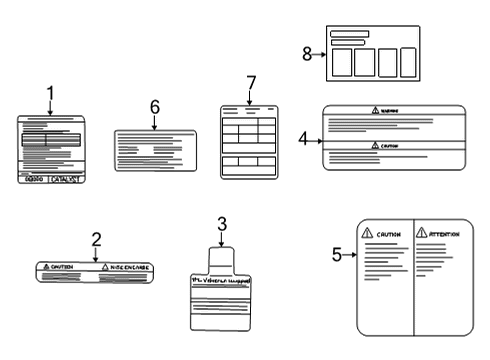 Label-Emission Control Information Diagram for 14805-9BV0A