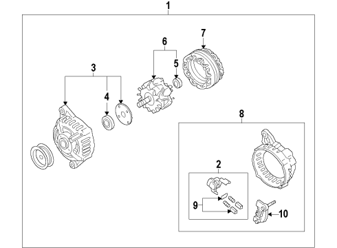 2020 Nissan 370Z Alternator Diagram 1