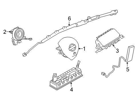 2020 Nissan Kicks Air Bag Components Diagram 1