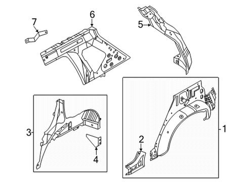 Reinforce Assembly Diagram for 764B4-6RA0A