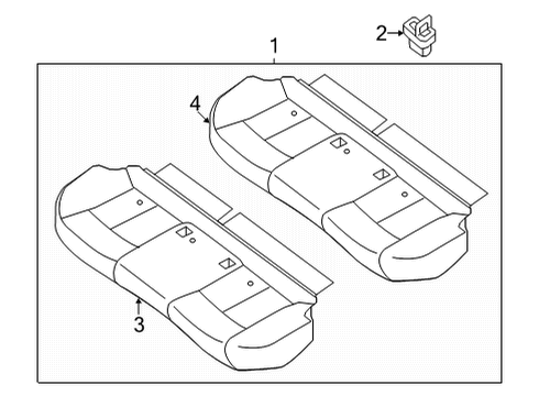 Cushion Assy-Rear Seat Diagram for 88300-6LM4D