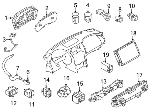 Connector-Auxiliary Audio System Diagram for 284H3-6RA1A