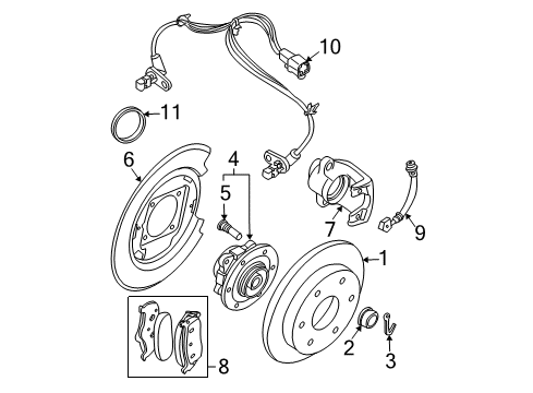 SEAL KIT-DISC BRAKE Diagram for D4ABM-EA026