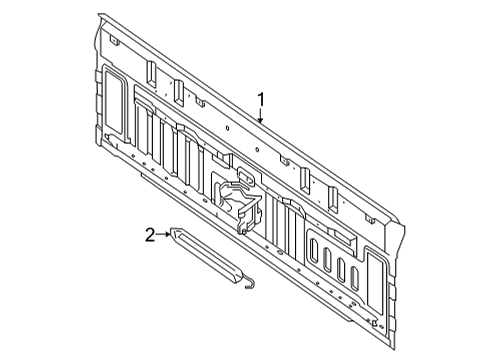 Panel Assembly Back Diagram for 79100-9BU0A